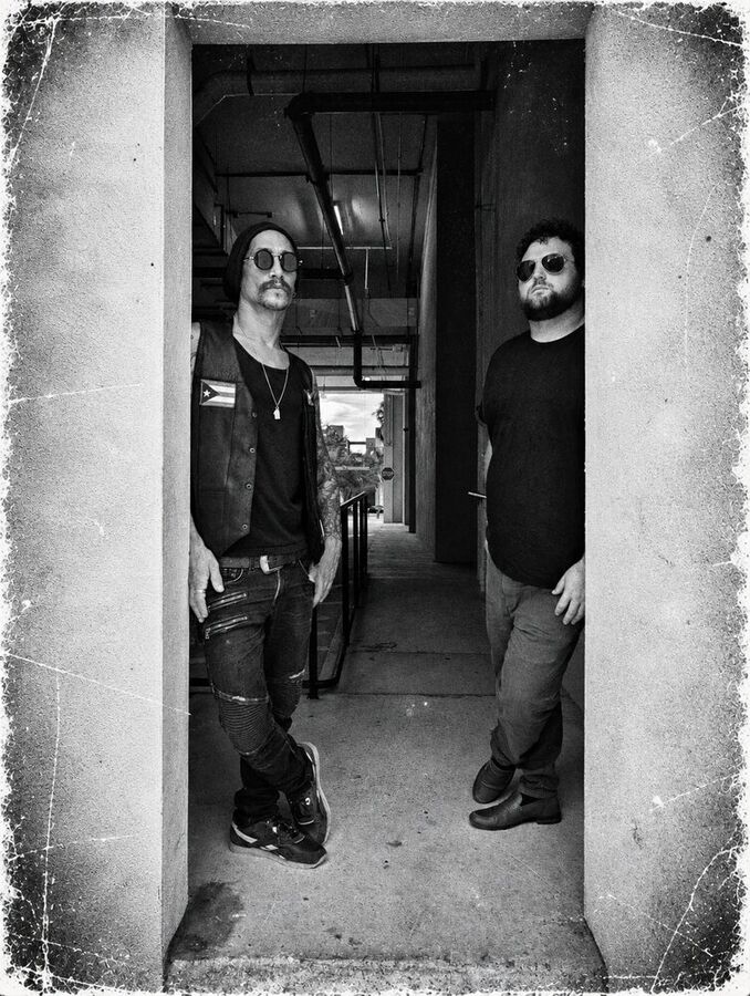 Noser — black and white doorway portrait